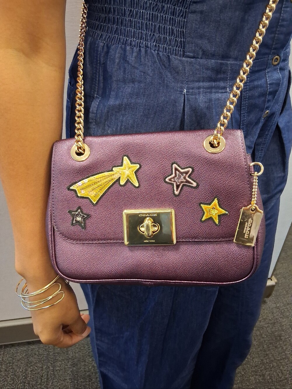 Coach Cassidy Star Patch Crossbody 2018 Bag Pre-loved She Is So Pretty & Clean - Picture 3 of 14